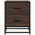 Bedside Cabinet Brown Oak 40x31x50 cm Engineered Wood