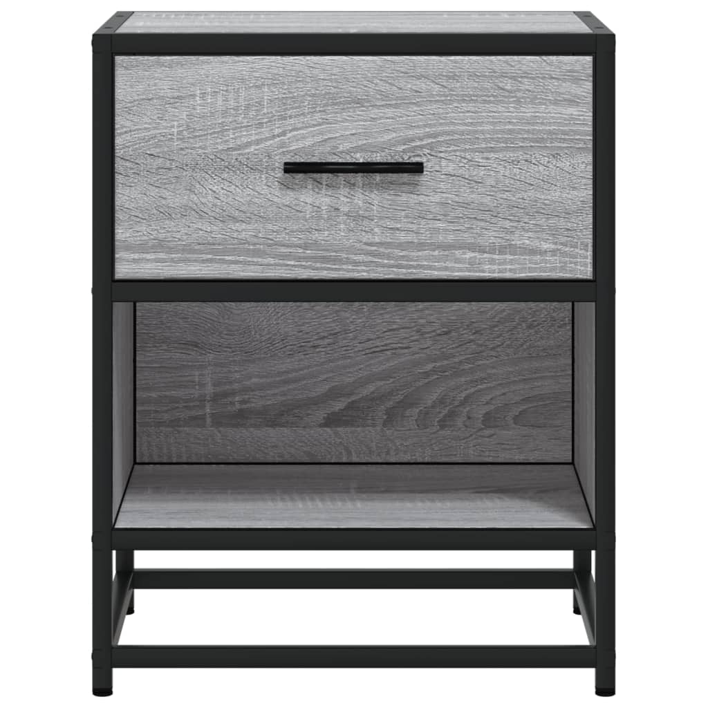 Bedside Cabinet Grey Sonoma 40x31x50 cm Engineered Wood