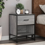 Bedside Cabinet Grey Sonoma 40x31x50 cm Engineered Wood