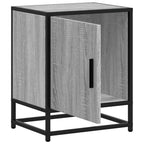 Bedside Cabinet Grey Sonoma 40x31x50 cm Engineered Wood and Metal