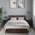 Wall-mounted Bedside Cabinets 2 pcs Black 40x31x39.5 cm