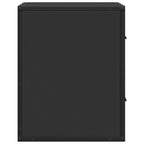 Wall-mounted Bedside Cabinets 2 pcs Black 40x31x39.5 cm