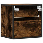 Wall-mounted Bedside Cabinets 2 pcs Smoked Oak 40x31x39.5 cm