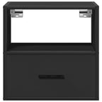 Wall-mounted Bedside Cabinets 2 pcs Black 40x31x39.5 cm