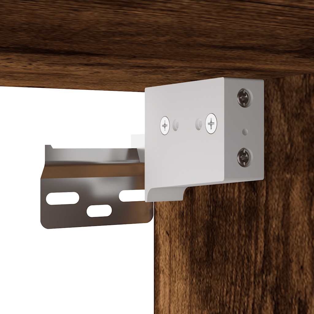 Wall-mounted Bedside Cabinets 2 pcs Smoked Oak 40x31x39.5 cm