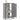 Highboard Grey Sonoma 68x35x106.5 cm Engineered Wood and Metal
