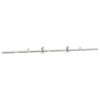 Sliding Door Hardware Kit 200 cm Stainless Steel Silver