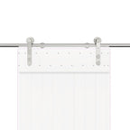 Sliding Door Hardware Kit 200 cm Stainless Steel Silver