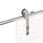 Sliding Door Hardware Kit 200 cm Stainless Steel Silver