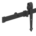 Sliding Door Hardware Kit 213.5 cm Steel Black