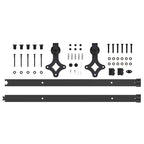 Sliding Door Hardware Kit 152.5 cm Steel Black