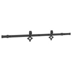 Sliding Door Hardware Kit 152.5 cm Steel Black