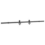Sliding Door Hardware Kit 213.5 cm Steel Black