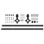 Sliding Door Hardware Kit 213.5 cm Steel Black