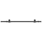 Sliding Door Hardware Kit 152.5 cm Steel Black
