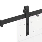 Sliding Door Hardware Kit 152.5 cm Steel Black