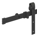 Sliding Door Hardware Kit 152.5 cm Steel Black
