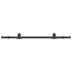 Sliding Door Hardware Kit 152 cm Steel Black