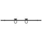 Sliding Door Hardware Kit 183 cm Steel Black