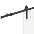 Sliding Door Hardware Kit 183 cm Steel Black
