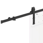 Sliding Door Hardware Kit 200 cm Steel Black