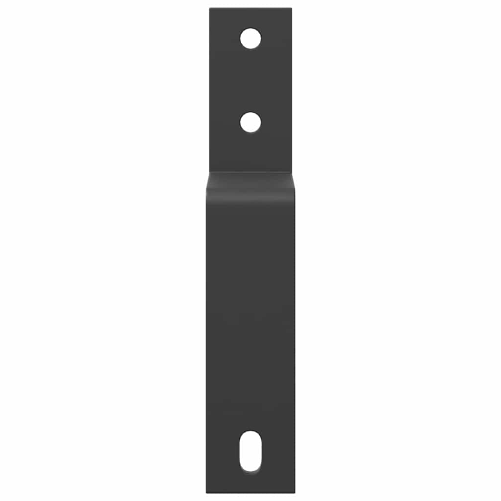 Barn Door Bypass Brackets 5 pcs for Flat Rails Carbon Steel