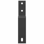 Barn Door Bypass Brackets 5 pcs for Flat Rails Carbon Steel