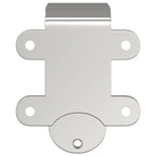 Barn Door Bypass Brackets 4 pcs for Round Rails Stainless Steel