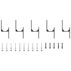 Sliding Door Hardware Kit 152,5 cm Steel Black