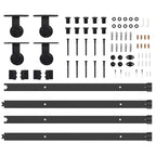 Sliding Door Hardware Kit 152,5 cm Steel Black