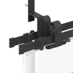 Sliding Door Hardware Kit 152,5 cm Steel Black