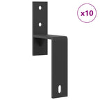 Sliding Door Hardware Kit 305 cm Steel Black