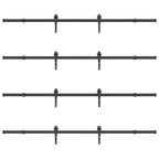 Sliding Door Hardware Kit 427 cm Steel Black