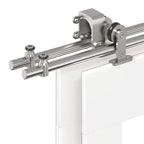 Sliding Door Hardware Kit 366 cm Stainless Steel Silver