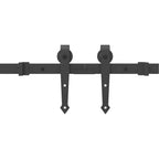 Sliding Door Hardware Kit 427 cm Steel Black