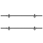 Sliding Door Hardware Kit 427 cm Steel Black