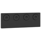 Sliding Door Hardware Kit 366 cm Steel Black