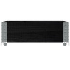 Pallet Collar Black 80x60 cm Solid Wood Pine