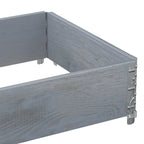 Pallet Collar Grey 80x60 cm Solid Wood Pine