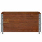 Pallet Collars 2 pcs Brown 80x60 cm Solid Wood Pine