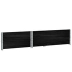 Pallet Collars 2 pcs Black 120x80 cm Solid Wood Pine