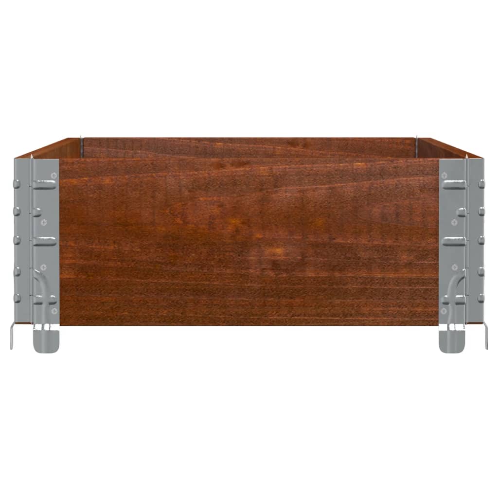 Pallet Collar Brown 100x50 cm Solid Wood Pine