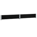 Pallet Collar Black 100x100 cm Solid Wood Pine