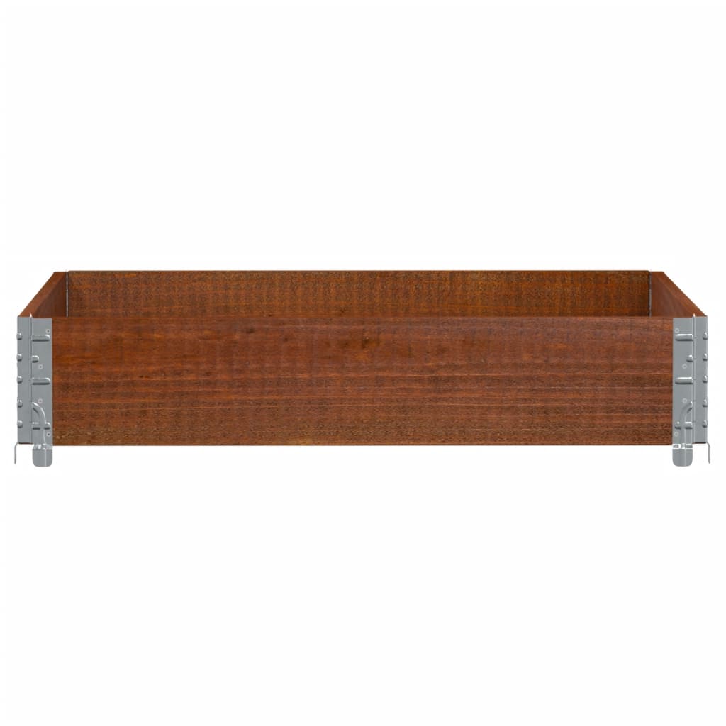 Pallet Collar Brown 100x100 cm Solid Wood Pine