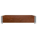 Pallet Collar Brown 100x100 cm Solid Wood Pine