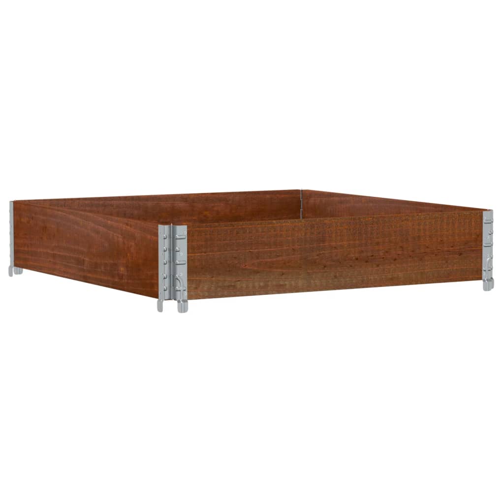 Pallet Collar Brown 100x100 cm Solid Wood Pine