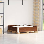 Pallet Collar Brown 100x100 cm Solid Wood Pine