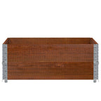 Pallet Collars 2 pcs Brown 100x100 cm Solid Wood Pine