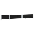 Pallet Collar Black 150x50 cm Solid Wood Pine