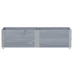 Pallet Collars 2 pcs Grey 150x50 cm Solid Wood Pine
